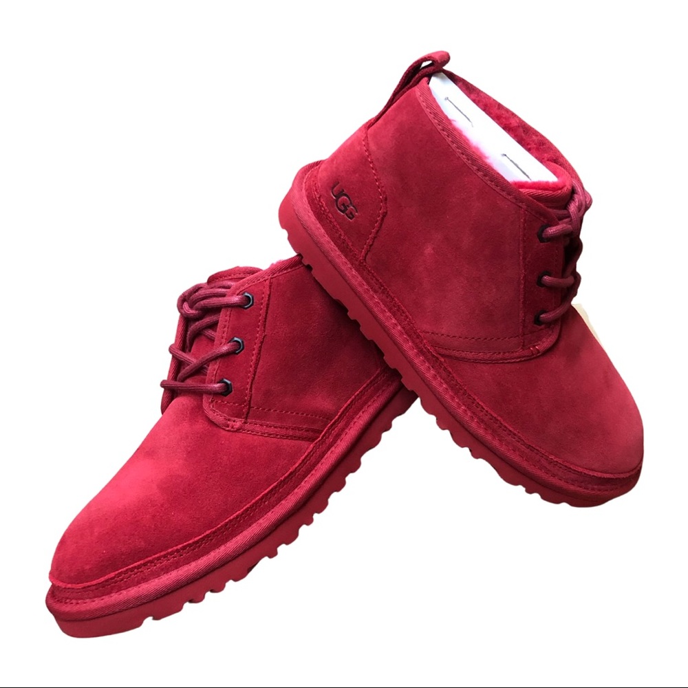 Men’s UGG Nuemel winter red boot - Picture 1 of 4
